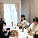 有結流amanoWaテーブル茶道教室の講座の風景