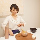 有結流amanoWaテーブル茶道教室の講座の風景