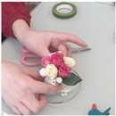 お花とお菓子の教室チェリーツリーの講座の風景