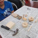 もくもく楽舎の木工＆工作教室の講座の風景