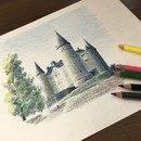 弥永和千 色えんぴつ教室の講座の風景