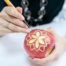 野菜・果物・石けんを彫って変身させよう！の講座の風景