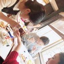 実践型！おばあちゃんでも分るジェルネイルの講座の風景