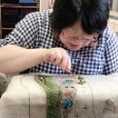 とうげミュージアムの本格派フックドラグ教室の講座の風景