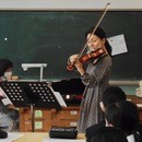 久米晶子🌟音楽教室(バイオリン演奏を通して)の講座の風景