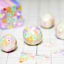 粘土で手作りアクセサリー☆パーツの柄作りから挑戦！の講座の風景