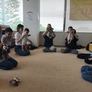ベビーマッサージ『Sing Baby Sing』の講座の風景