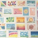 ３色パステルアートが体験できる「一歩一絵の会」の開催する講座の風景