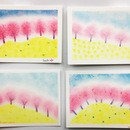 ３色パステルアートが体験できる「一歩一絵の会」の開催する講座の風景