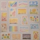 ３色パステルアートが体験できる「一歩一絵の会」の開催する講座の風景