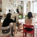絵画教室ウニアトリエの開催する講座の風景