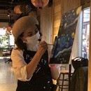 絵心必要なし‼︎ポップアート入門で新たな才能を発見の講座の風景