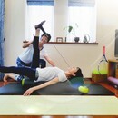 肩こり・腰痛などの不調撃退！姿勢と動きのピラティスの講座の風景