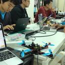 ドローンレース寺子屋の講座の風景