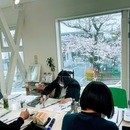 鵬水 墨画教室の講座の風景