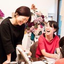 フラワースクール anelaの開催する講座の風景