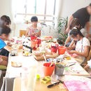 手作りライト教室「手作りdeお家ライト」の講座の風景