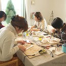 手作りライト教室「手作りdeお家ライト」の講座の風景