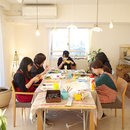 手作りライト教室「手作りdeお家ライト」の講座の風景