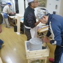 私にもできる美味しい！　手打ちそば体験の講座の風景