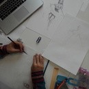 絵画教室の講座の風景