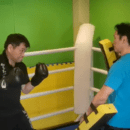 日本一やさしいキックボクシングジムの講座の風景