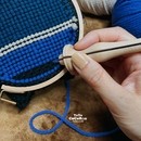 パンチニードルでつくる優しい手触りの小物の講座の風景