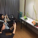 濱口志鳳 花研究所の講座の風景