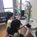 濱口志鳳 花研究所の講座の風景