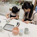 大阪のプリザーブドフラワー教室の講座の風景