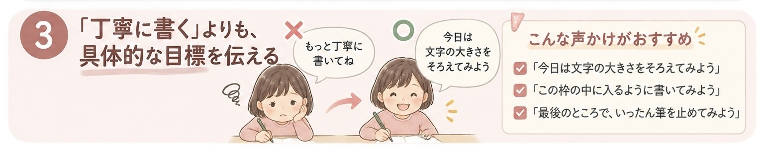 子どものきれいな字を育てる3つのコツ